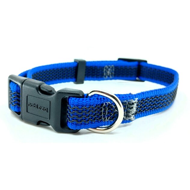 modrý obojok pogumovaný 1,5 cm-